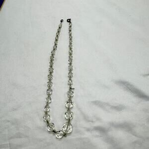 VTG cut crystal mid century necklace